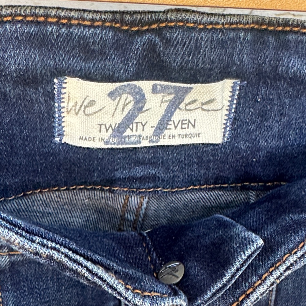 Free People We The Free Jayde High Rise Flare Leg Jeans Tulsa Blue Size 27 - Picture 9 of 15